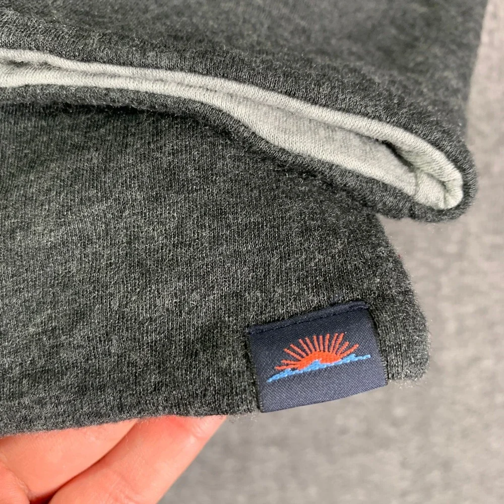 Faherty Hoodie Men Extra Large Reversible Cloud Gray Soft Pullover